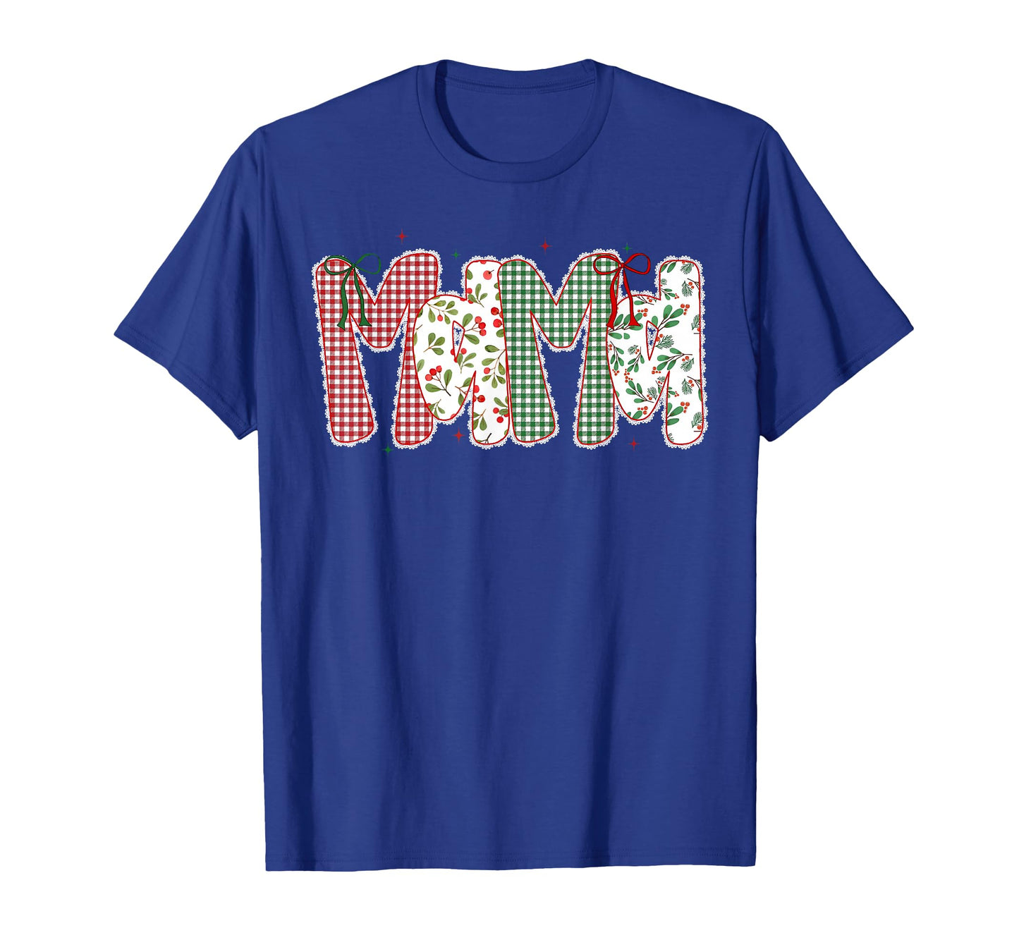 Mama Coquette Bow Xmas Pajamas Holiday Merry Christmas Mom T-Shirt