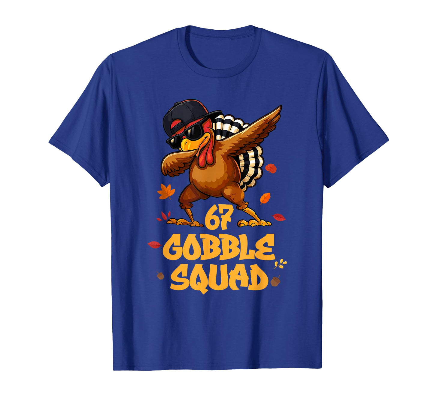 67 Gobble Squad Dabbing Turkey Thanksgiving Toddler Boy Kids T-Shirt
