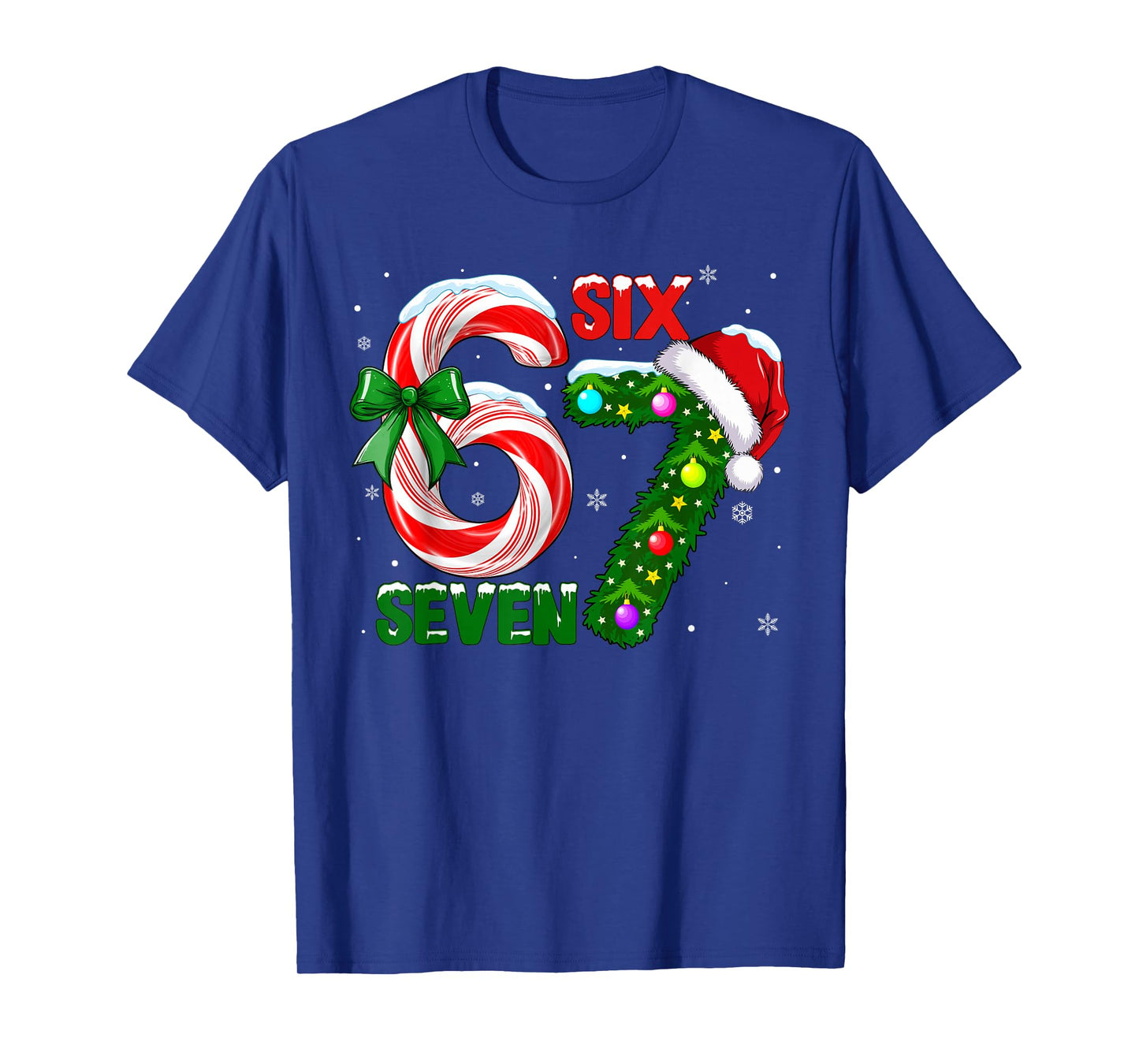 Funny 67 Christmas Shirts Boys Kids 6 7 Meme Pajamas Holiday T-Shirt