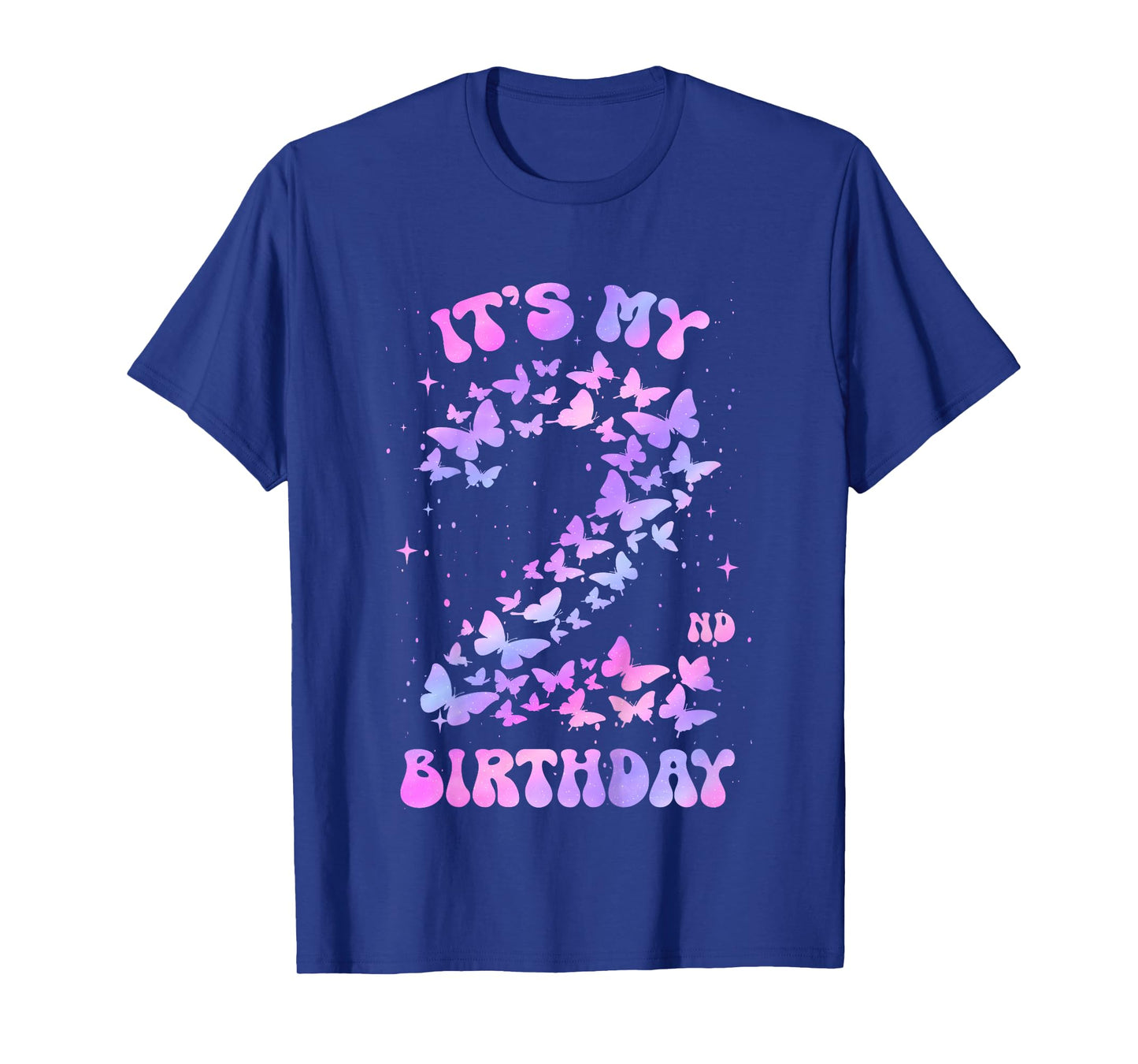 2 Year Old Birthday Girl Butterfly It's My 2nd Birthday T-Shirt