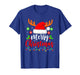 Merry Christmas Reindeer Santa Hat Xmas Family Men Women T-Shirt