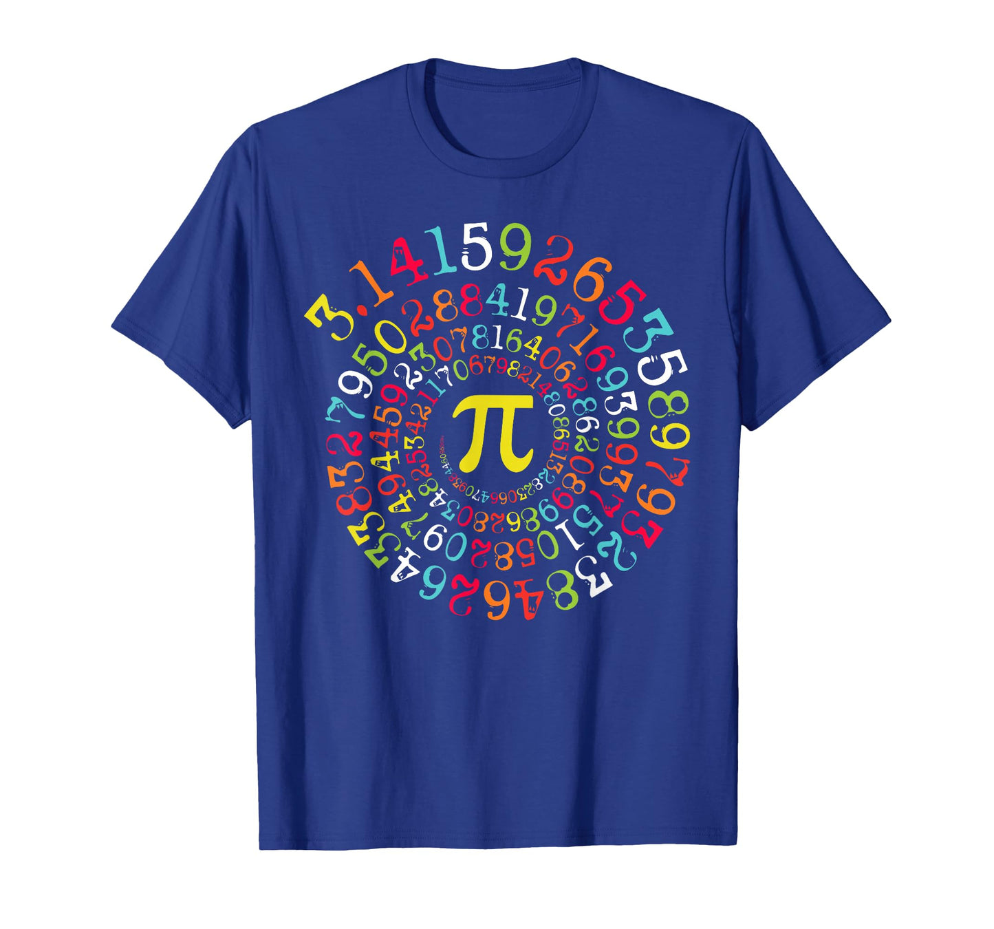 Funny Pi Day Spiral Pi Math Numbers Teachers Students T-Shirt