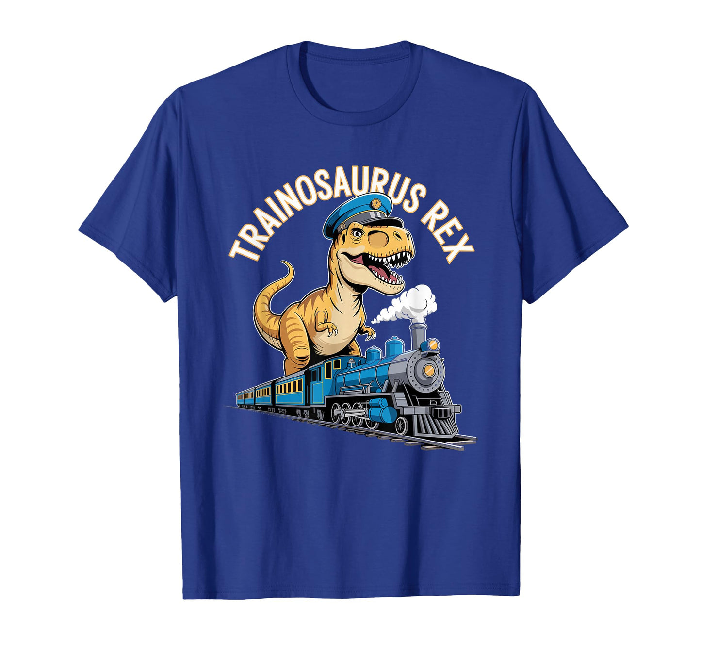 Train Conductor Riding Dinosaur Railroad Adventure T-Shirt