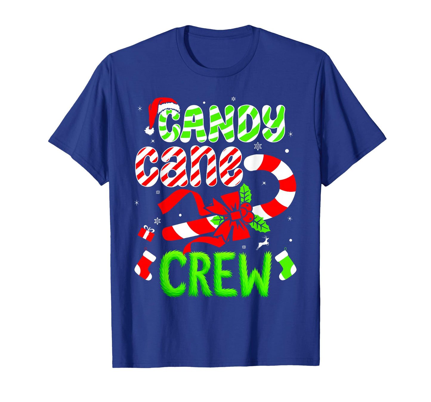 Candy Cane Crew Adult Men Women Kids Christmas T-Shirt