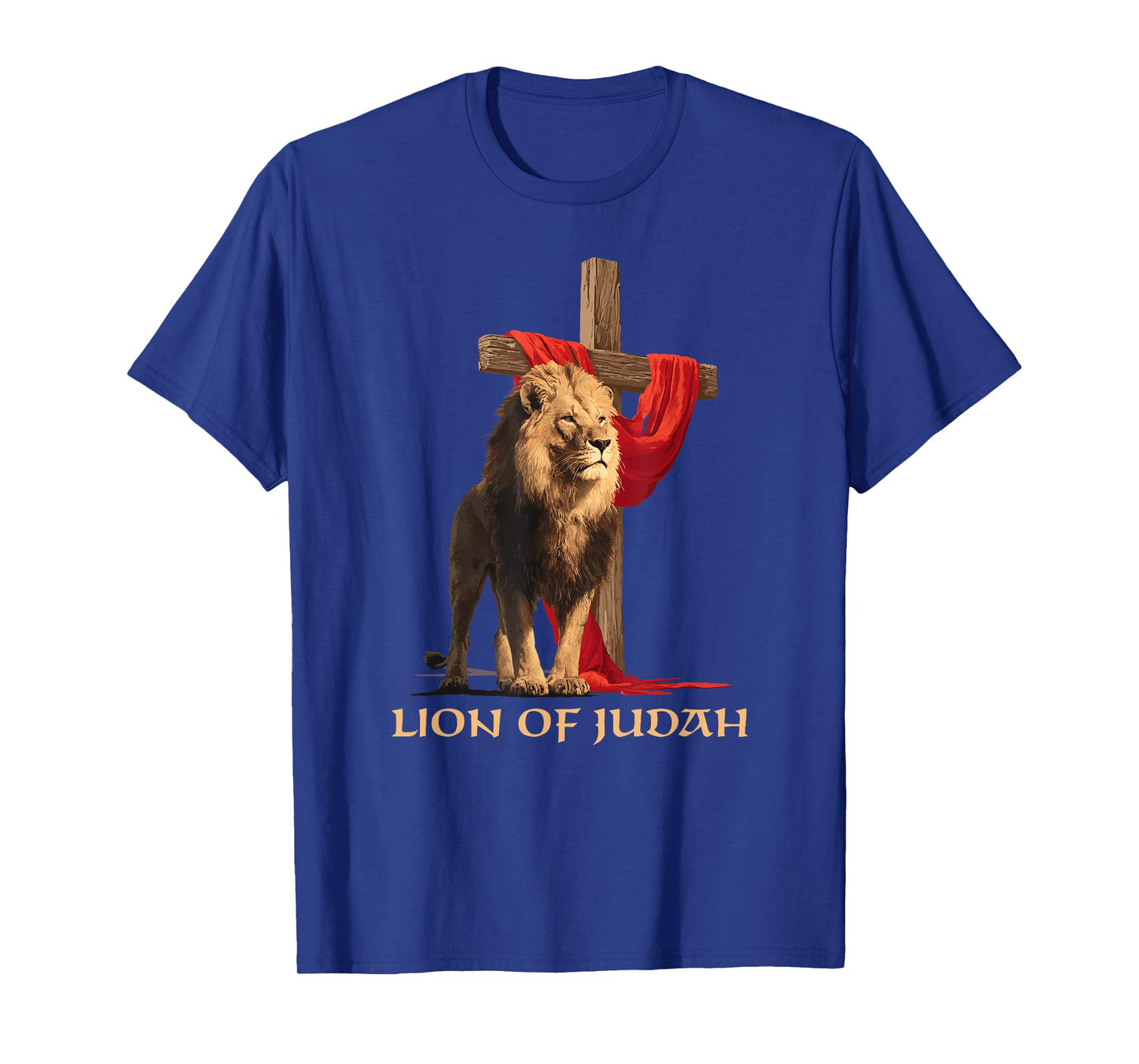 Lion of Judah Christian Faith Cross T-Shirt