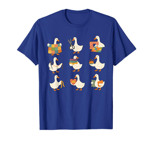 Funny Goose Sewing, Cute Quilting Patchwork Quilt Maker T-Shirt