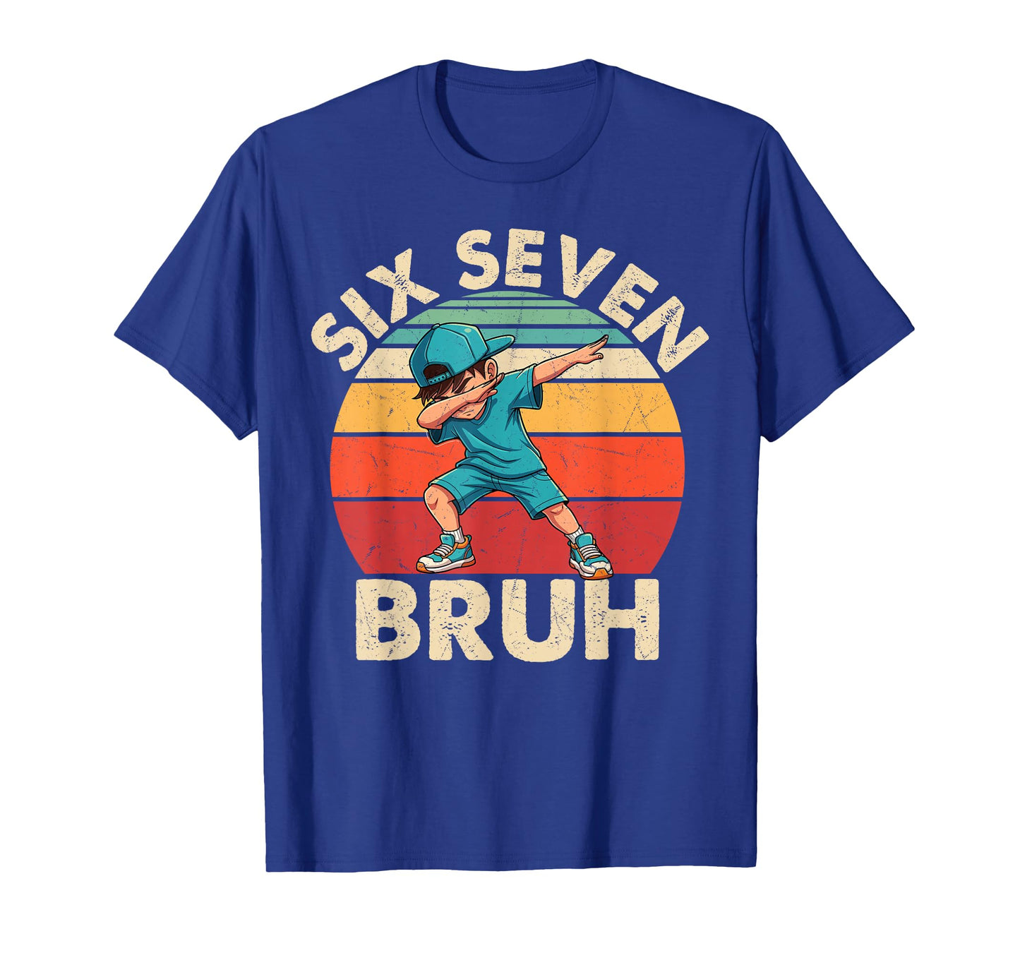Funny 67 Meme Boys Kids 6 7 Numbers Dabbing Six Seven Bruh T-Shirt