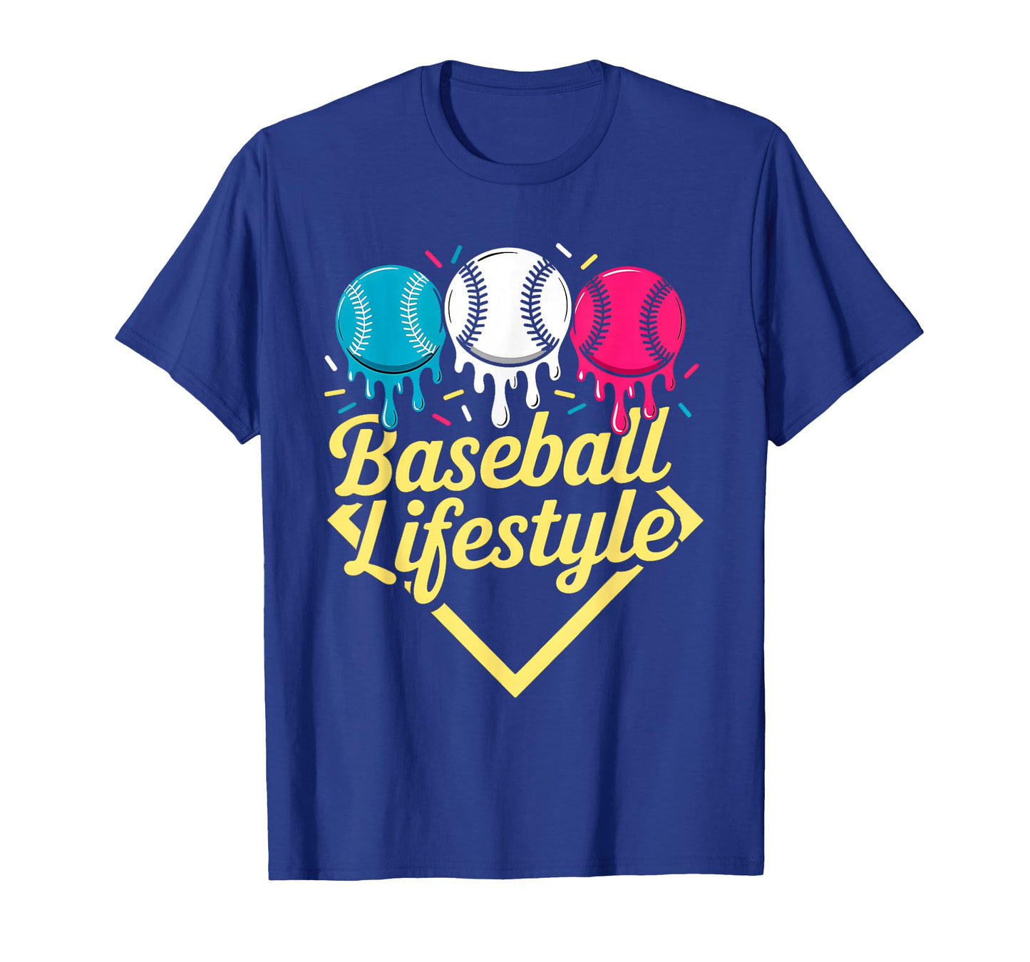Baseball Lifestyle 101 Apparel Youth Baseball Drip Icecream T-Shirt