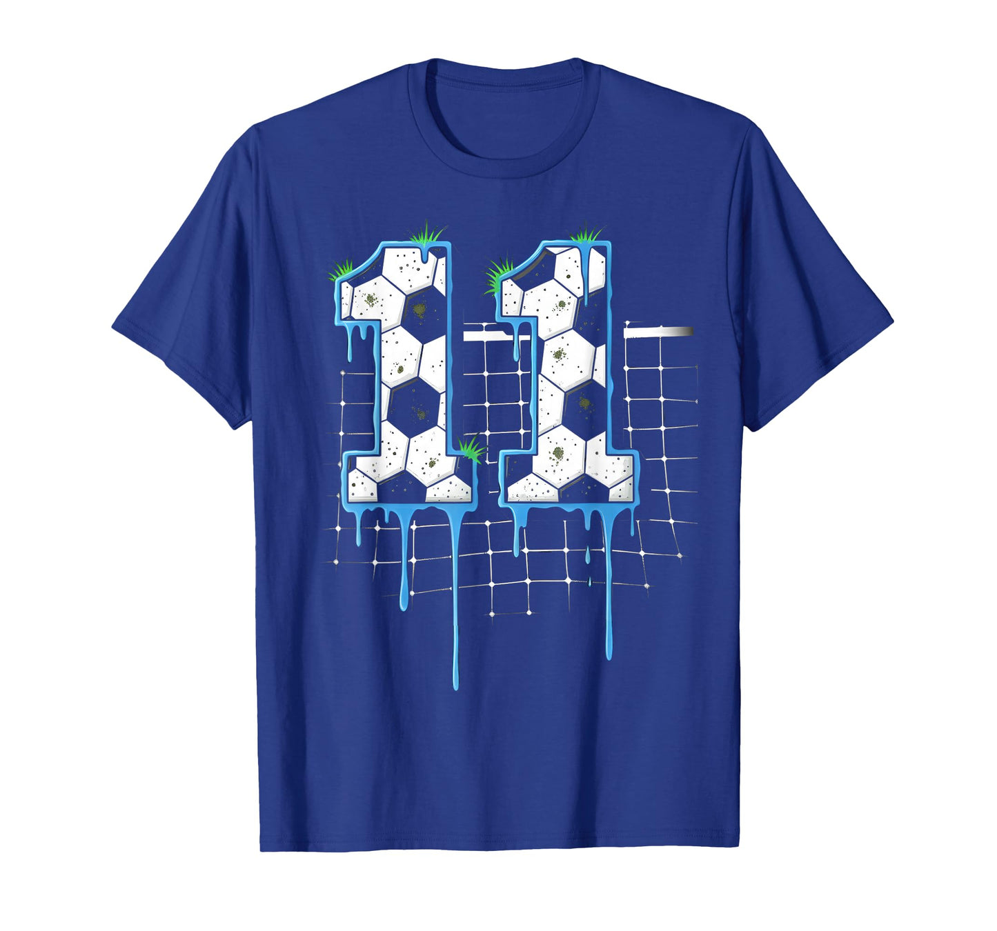 Soccer 11 Year Old Ice Cream Drip Youth 11th Birthday Boy 11 T-Shirt