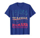 Teaching Groovy Teacher of Tiny Humans Floral Teacher Womens T-Shirt