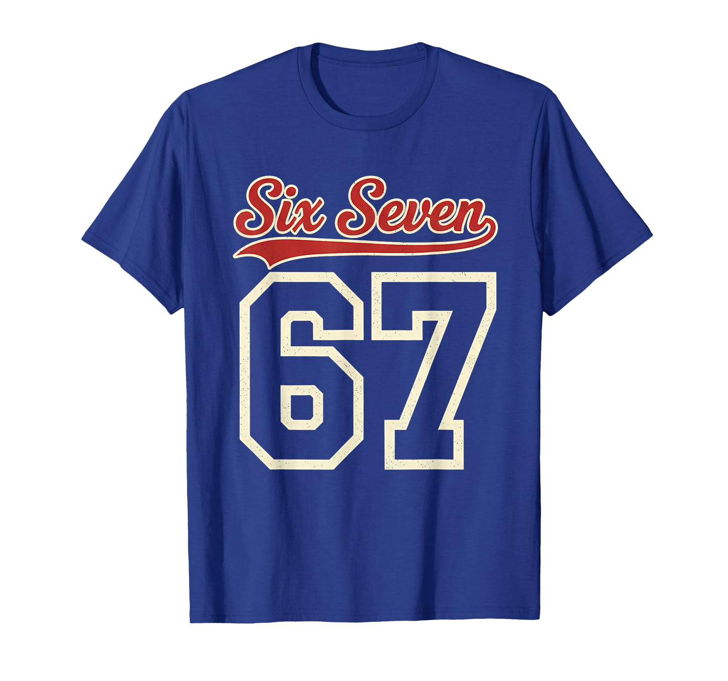 Number 67 Numbered Six Seven Baseball Jersey Style Team 67 T-Shirt