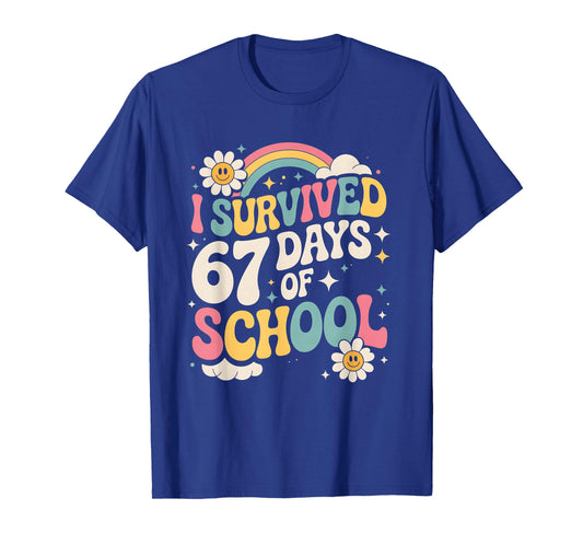 I Survived 67 Days of School Funny Six Seven 6 7 Meme T-Shirt