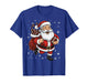 Santa Playing Football Men Boys Christmas Football Players T-Shirt