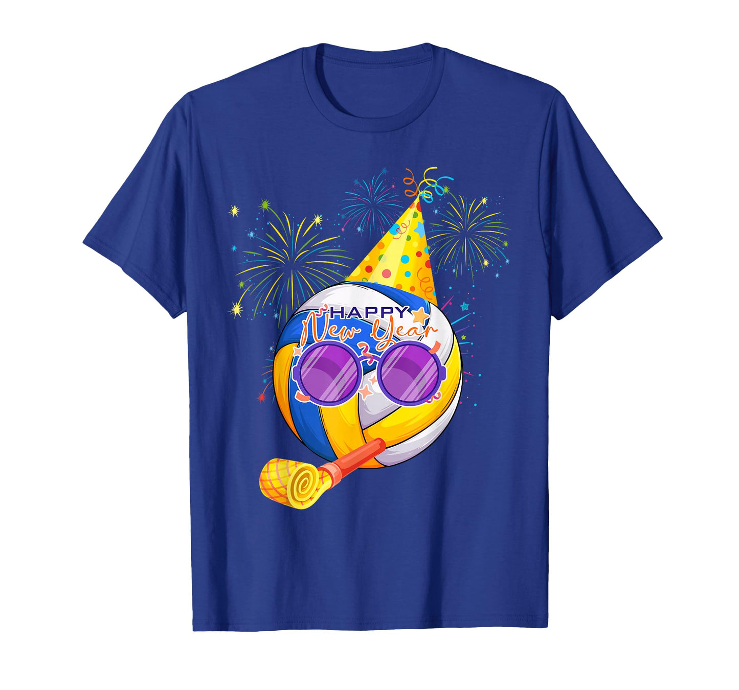 Happy New Year 2026 Volleyball Party Hat New Years Eve Party T-Shirt