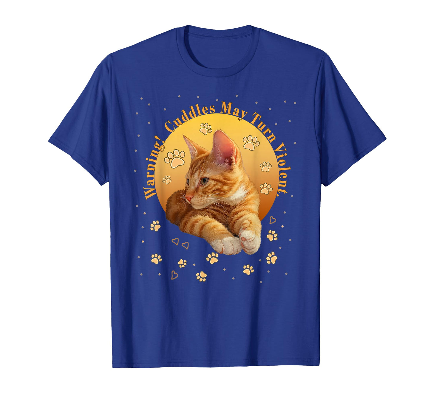 Orange Tabby Ginger Kitten Cat Lovers Mom Dad Gift T-Shirt