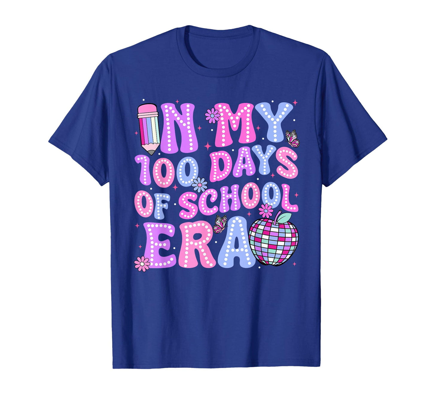 in My 100 Days of School Era Retro Disco 100th Day of School T-Shirt