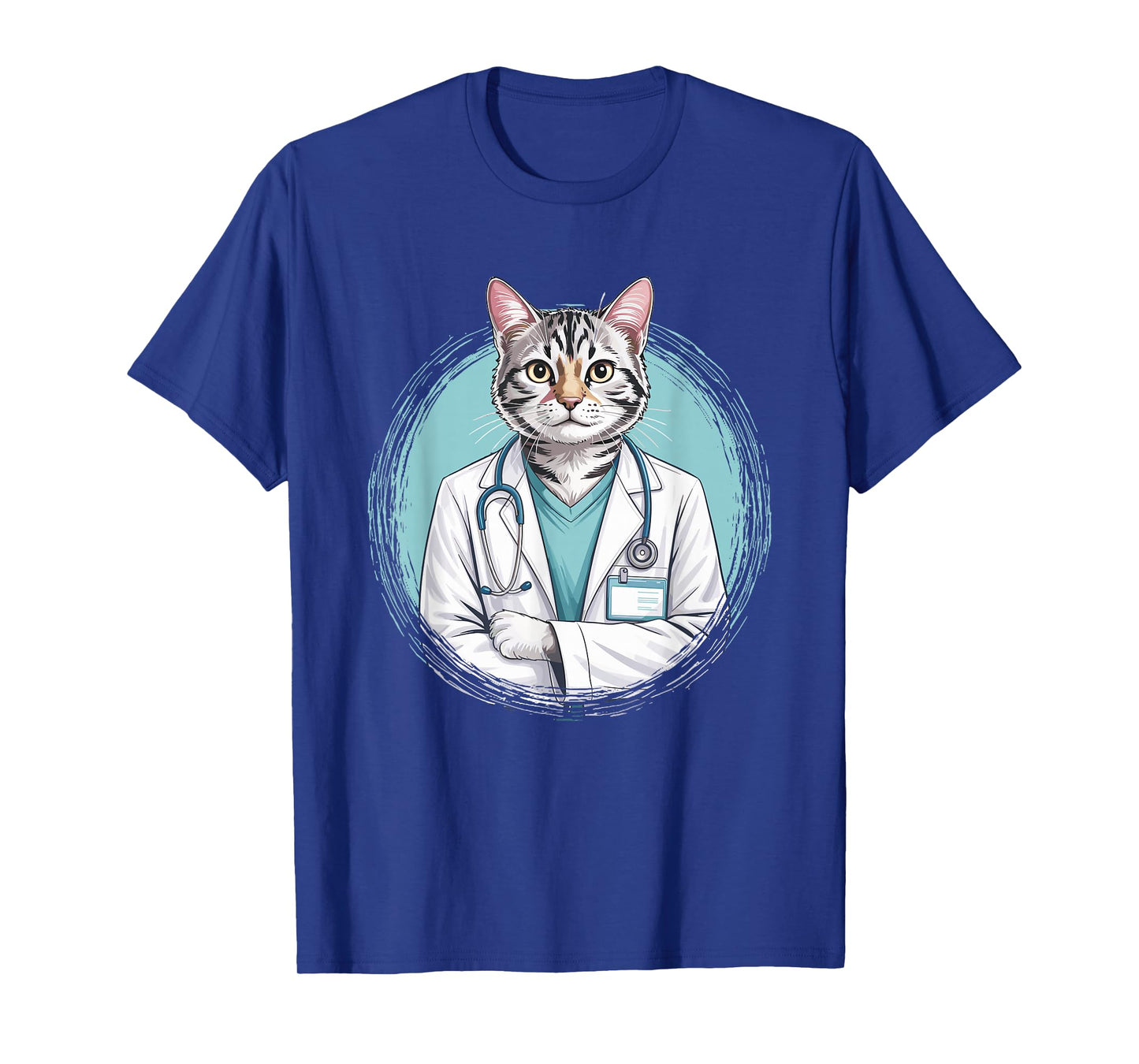 Feline Veterinarian Cat Doctor Stethoscope Medical T-Shirt