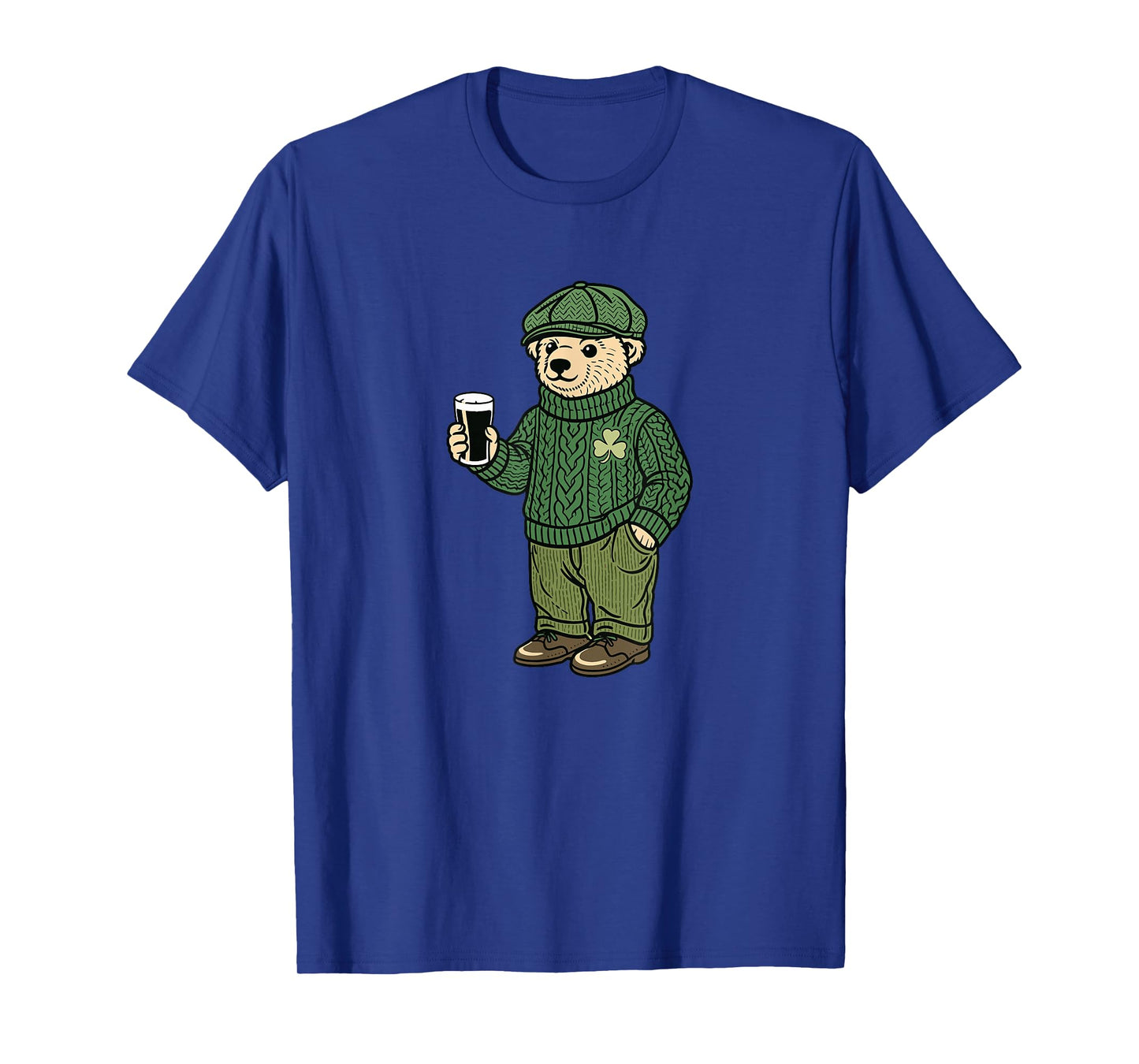 Irish Bear St Patrick's Day Pint Shamrock Sweater T-Shirt