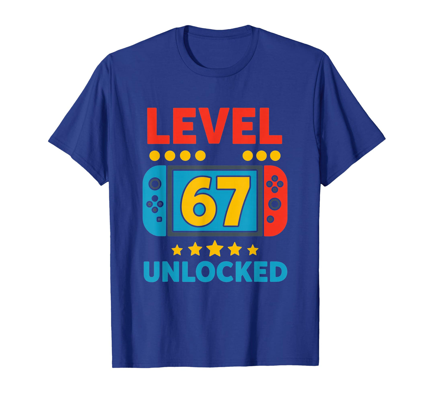 Level 67 Unlocked, Gamer Birthday Boys Gifts for Boys 6 7 T-Shirt