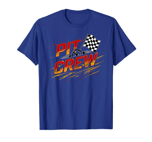 Pit Crew Race Car Birthday Party Matching Family Racing T-Shirt