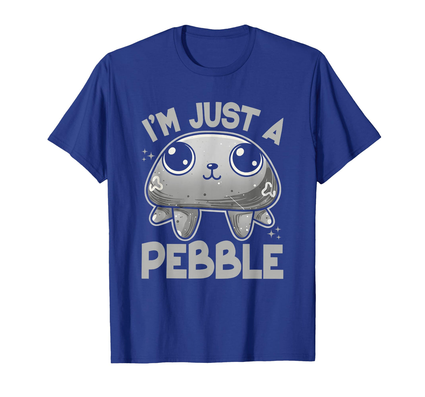 Im Just A Pebble Cute Minimalist Character Humor Design T-Shirt