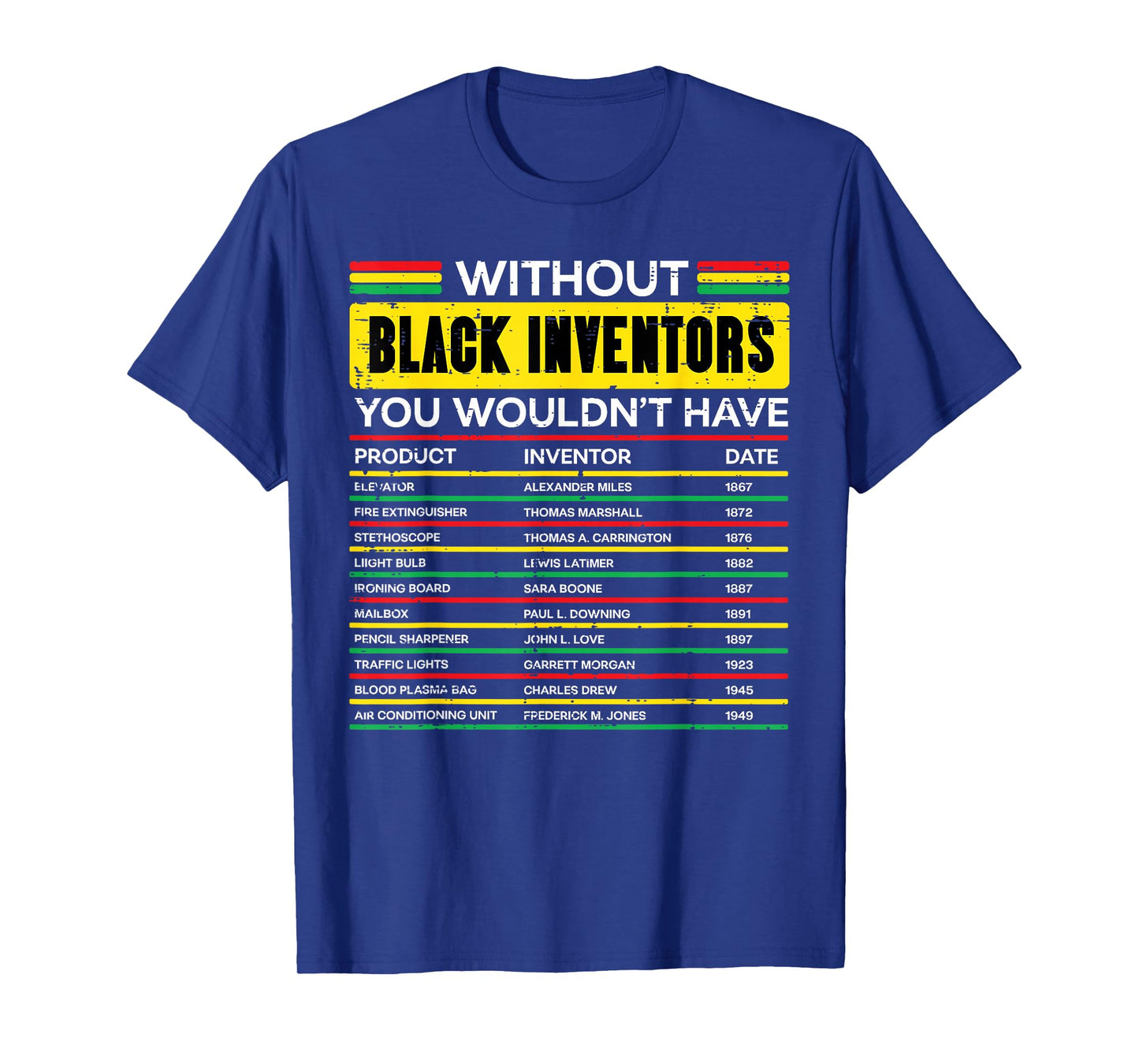 Without Black Inventors History Month African Men Women Kids T-Shirt