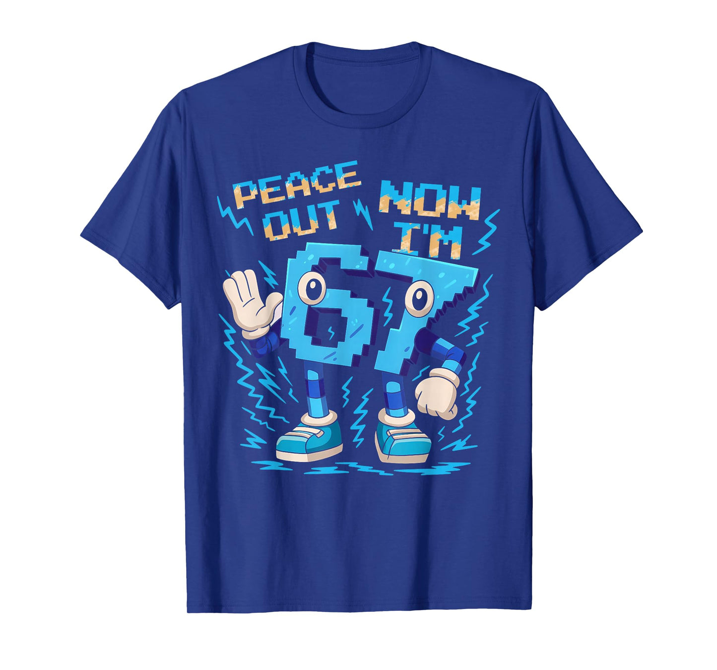 I was 6 Now I'm 7 Six Seven Brainrot 7 Year Old Birthday T-Shirt