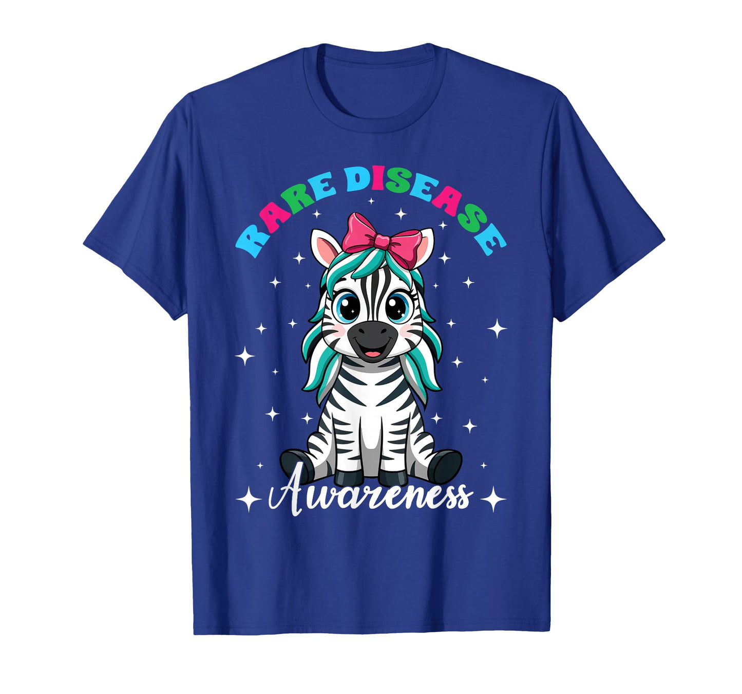 Rare Disease Awareness Cute Zebra Rare Disease Day T-Shirt