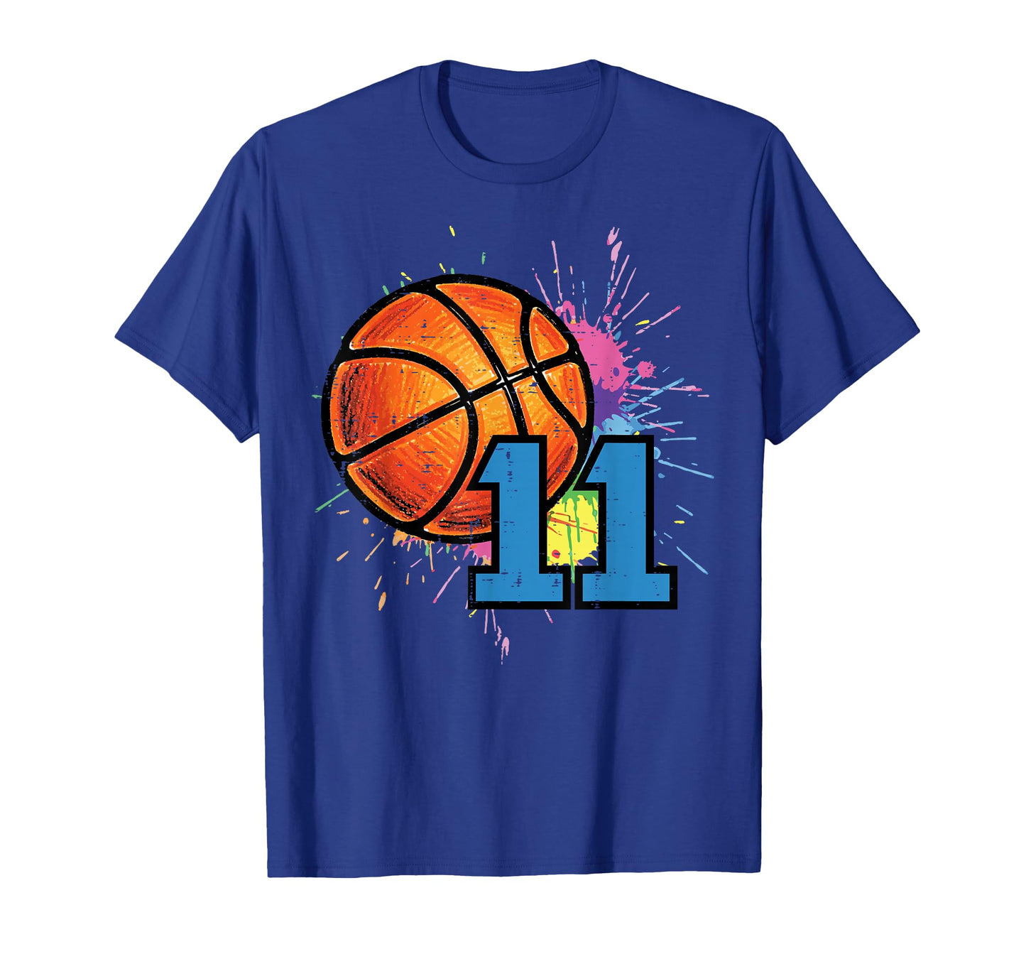 11th Birthday Basketball 11 Year Old Bday Player Boys Kids T-Shirt