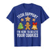 Men Boys Support Here to Delete Your Cookies Funny Christmas T-Shirt