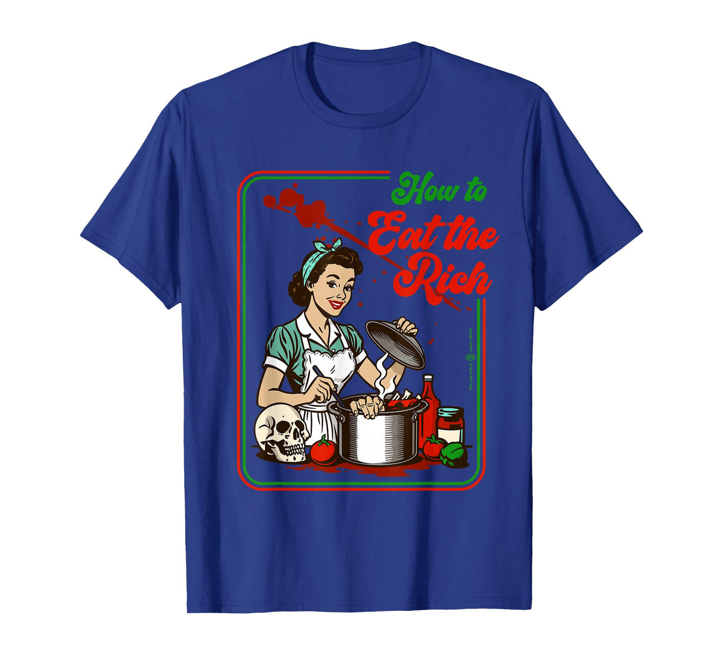 Vintage How to Eat The Rich 1970s T-Shirt
