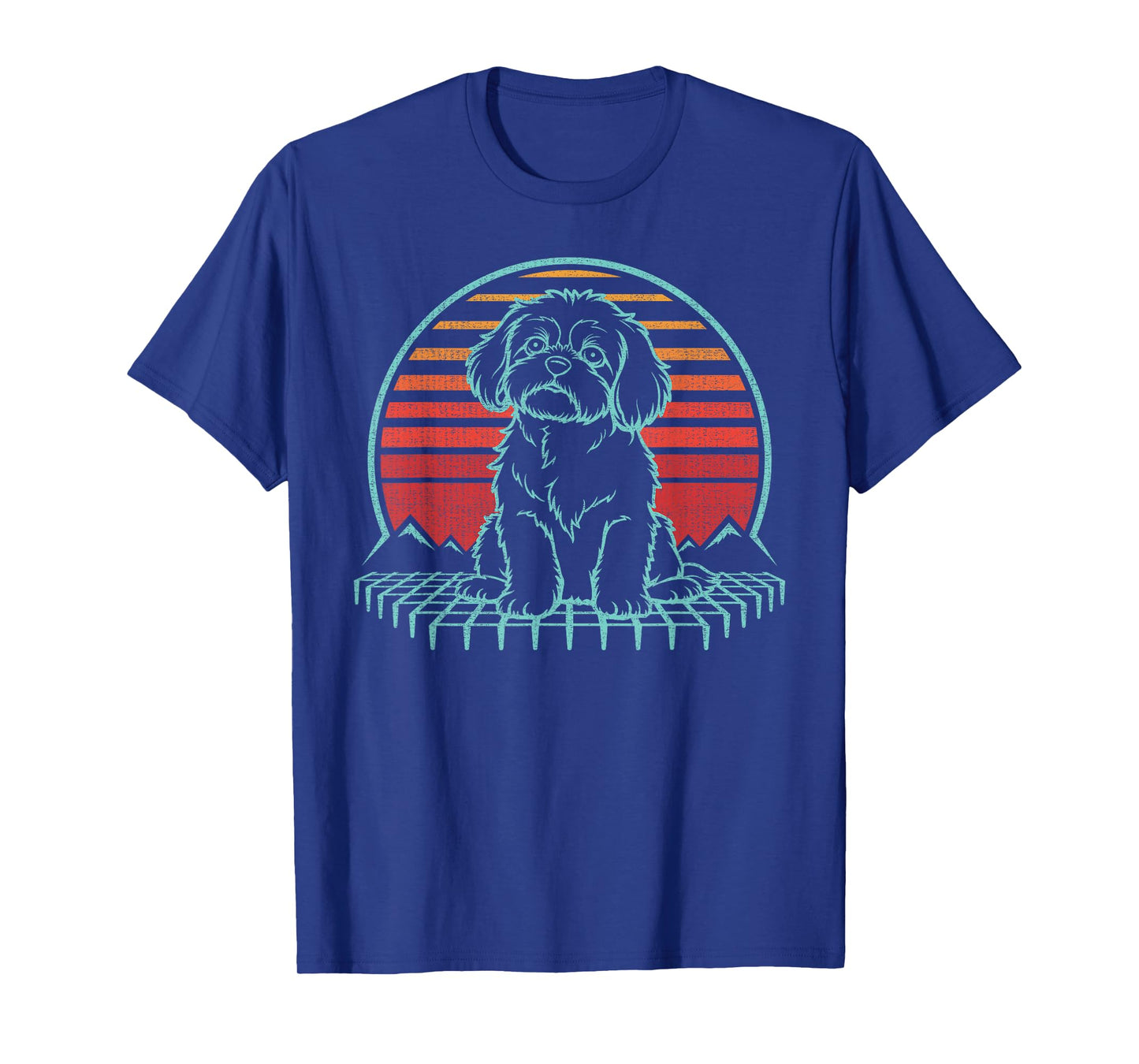Shih Tzu Lover Dog Owner Retro Vintage 80s T-Shirt