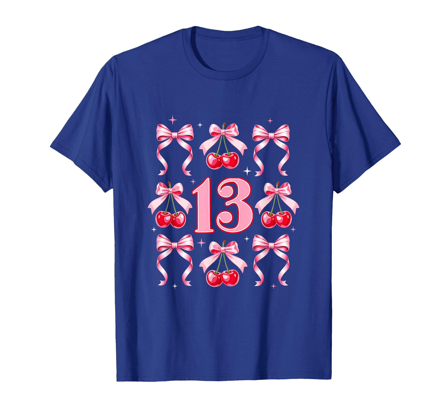 Birthday Girl 13Th Birthday Cherry Coquette Bow 13 Years Old T-Shirt