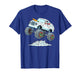 Funny Snowman Riding Monster Truck Christmas Boys Kids T-Shirt