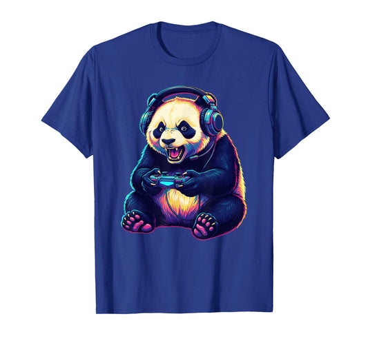 Panda Gaming Animal Video Games Funny Panda T-Shirt