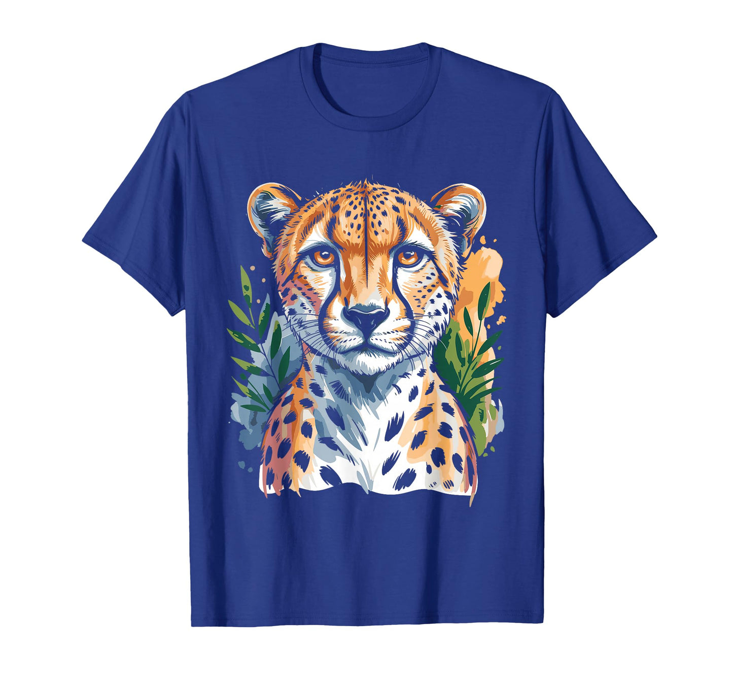 Watercolor Cheetah Face T-Shirt