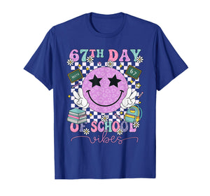 67th Day of School Vibes Funny Six Seven 67 Meme Slang T-Shirt