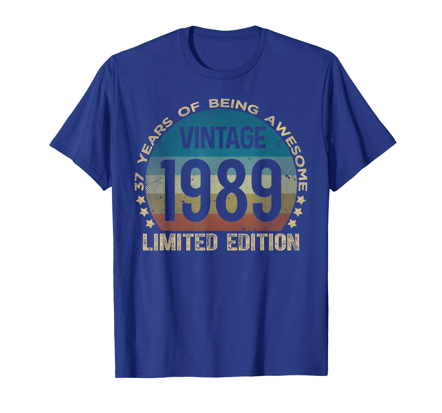 37 Year Old Gifts Vintage 1989 Limited Edition 37th Birthday T-Shirt