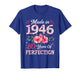 80 Years Old Made in 1946 80th Birthday Floral Women T-Shirt