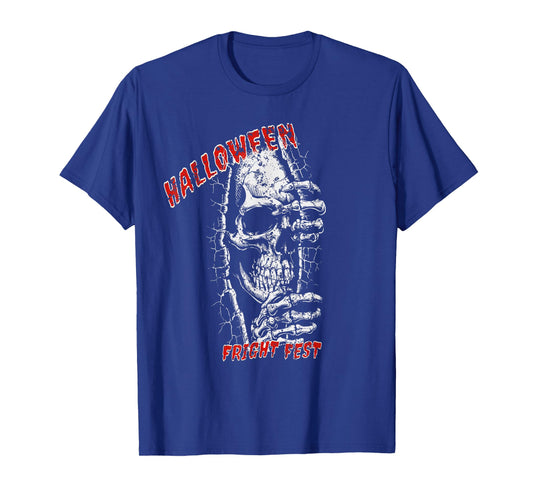 Skeleton Halloween Fright Fest T-Shirt