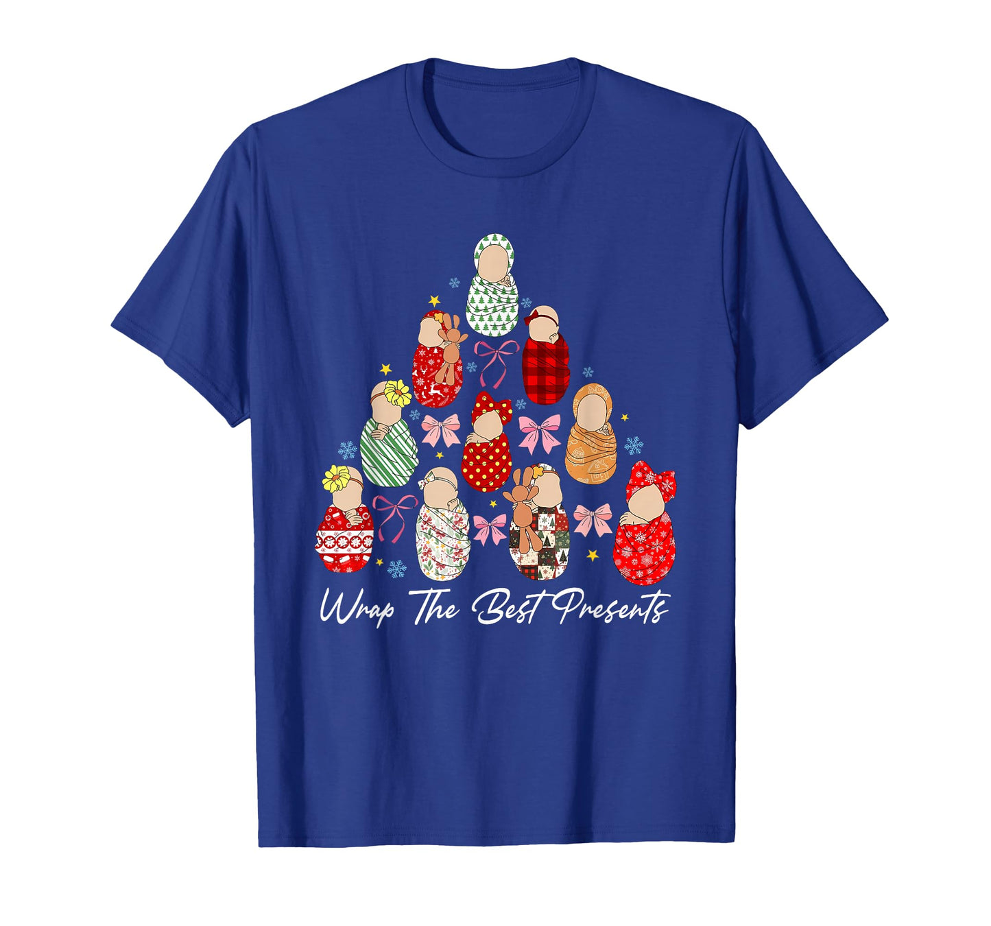 We Wrap The Cutest Presents Mother Baby Nurse Christmas Tree T-Shirt