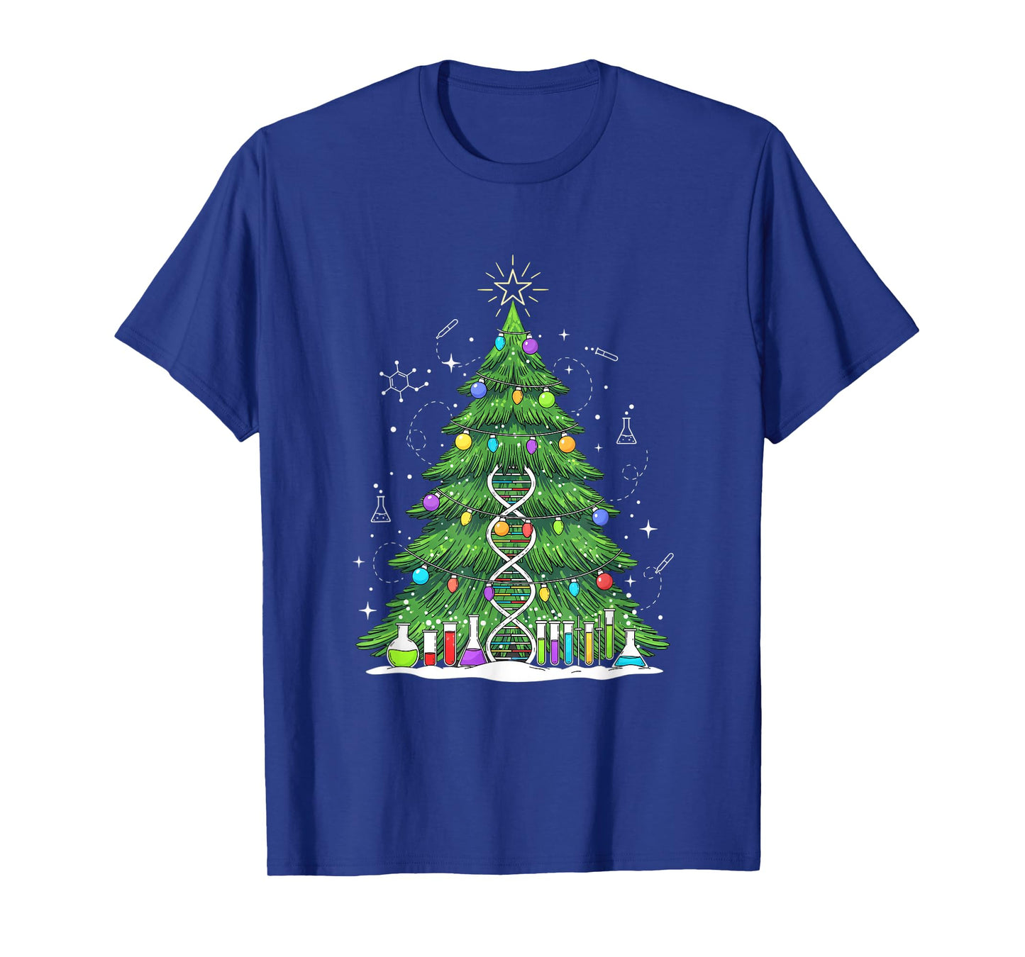 Science & Technology DNA Christmas Tree, Lab Chemistry Tree T-Shirt