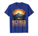 Retired Goodbye Tension Hello Pension Retro Camping Mountain T-Shirt