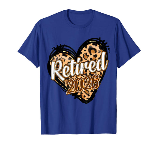 Retired Est 2026 Leopard Women Retirement Teacher Retire T-Shirt