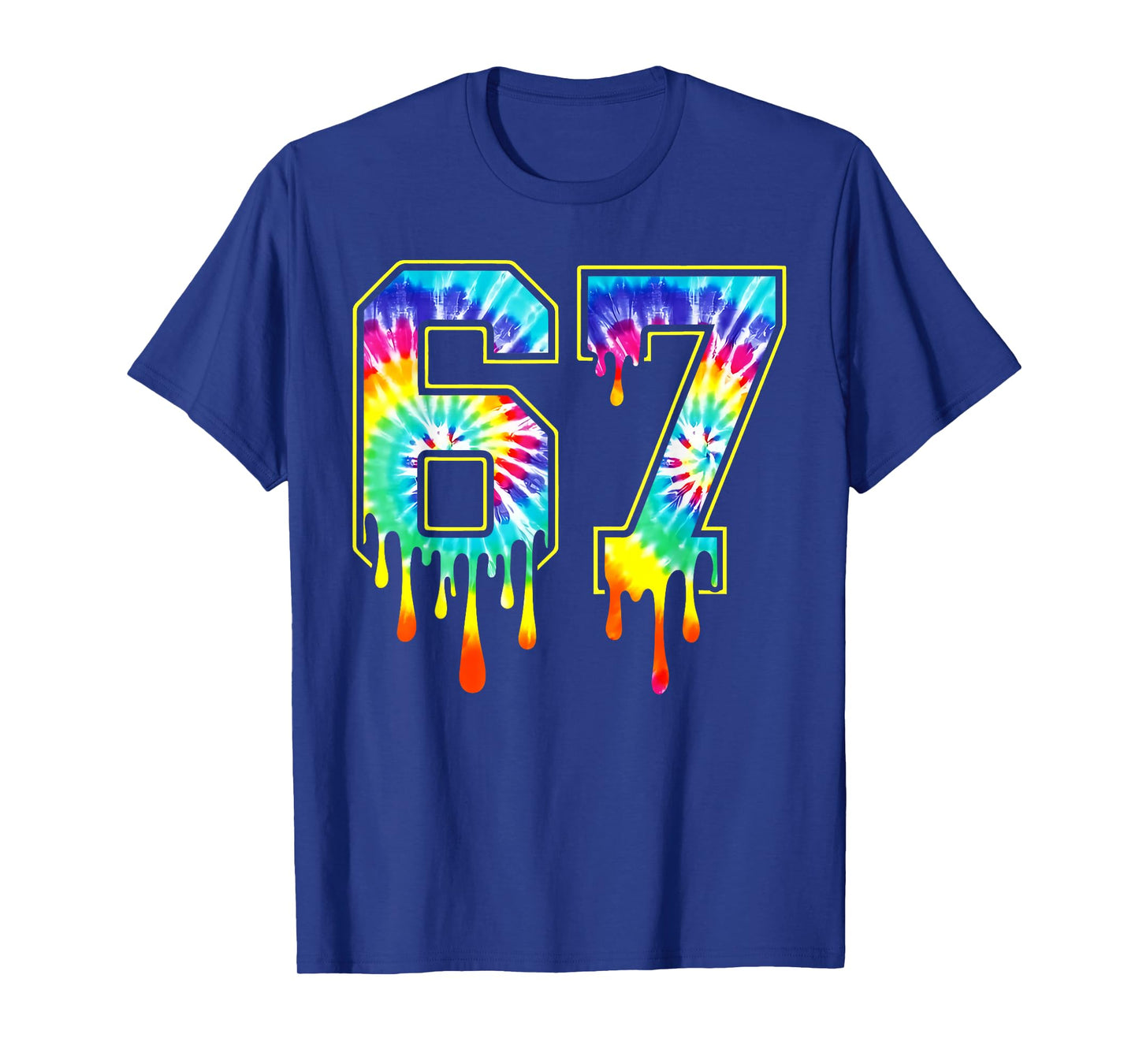 67 Number Meme Funny Six Seven 6 7 Gen Alpha Slang T-Shirt