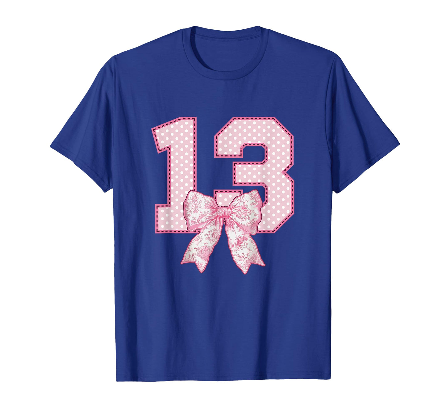 13th Birthday Shirt Girls Coquette Bow 13 Year Old Teenager T-Shirt