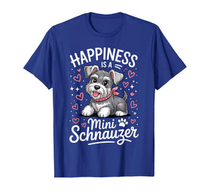Funny Schnauzer Art for Men Women Kids Mini Schnauzer Lover T-Shirt