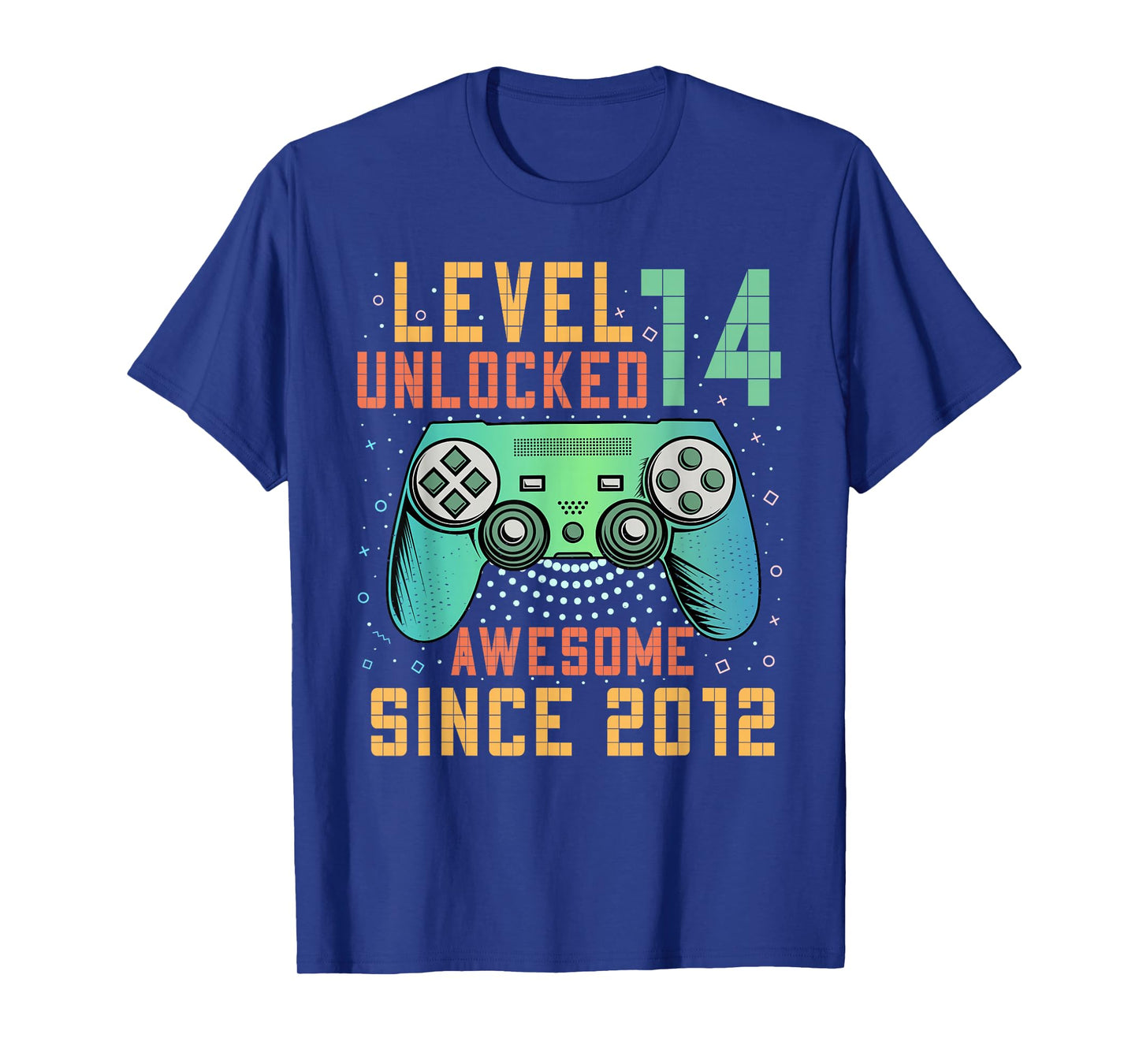 Level 14 Unlocked Awesome Since 2012 14th Birthday Boy T-Shirt