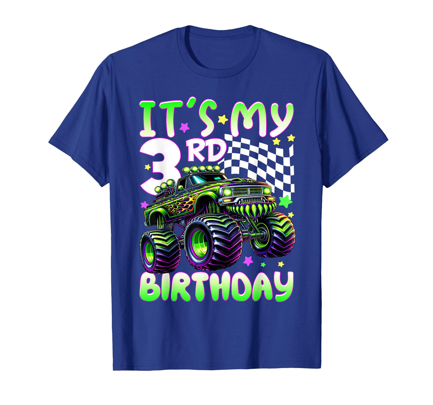 It's My 3rd Birthday Boy Monster Truck 3 Year Old Bday Kids T-Shirt