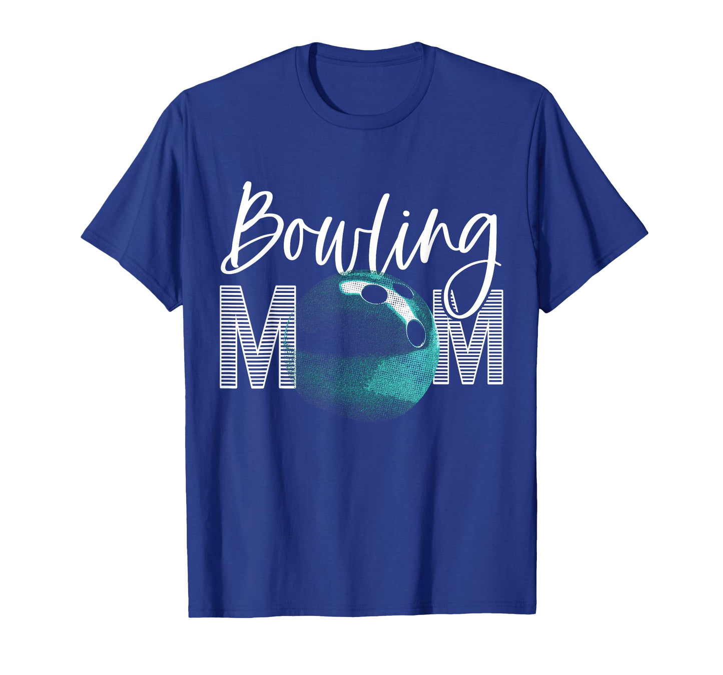 Vintage Funny Bowling Mom Mama Bowler Bowling Team Womens T-Shirt